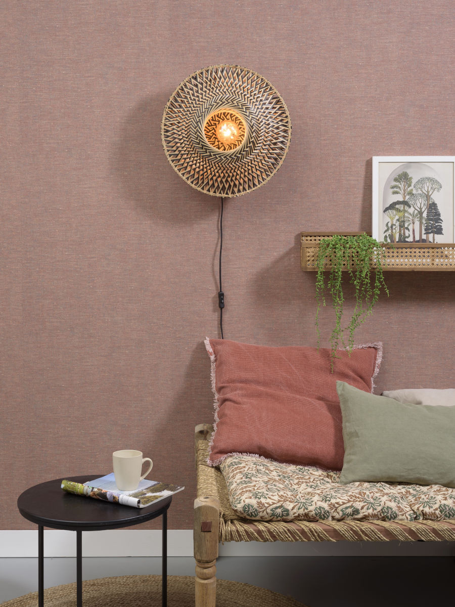 Applique Bali Ø44 cm en Bambou naturel au design naturel par Good & Mojo