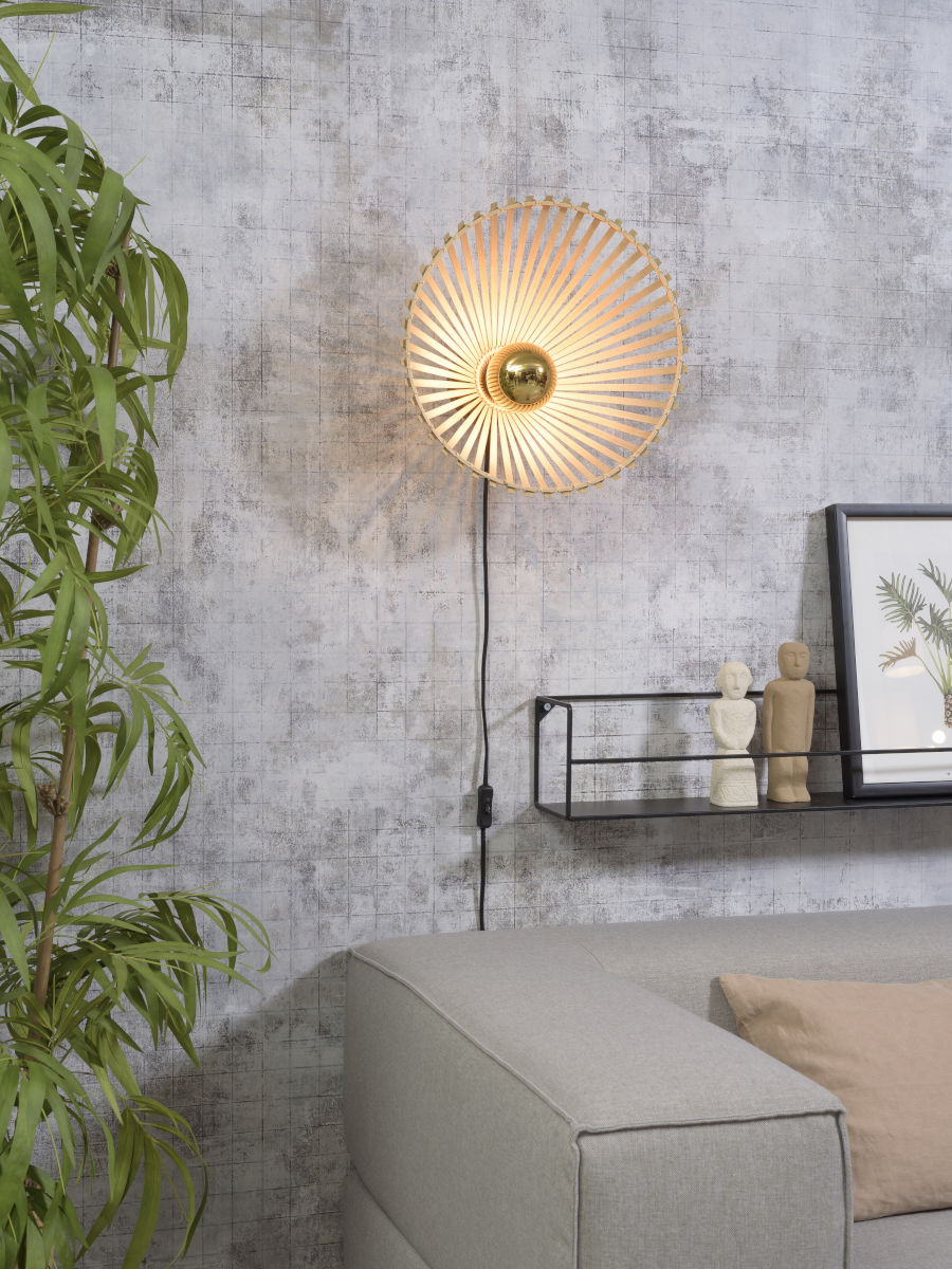 Applique Bromo en Bambou naturel au design naturel par Good & Mojo