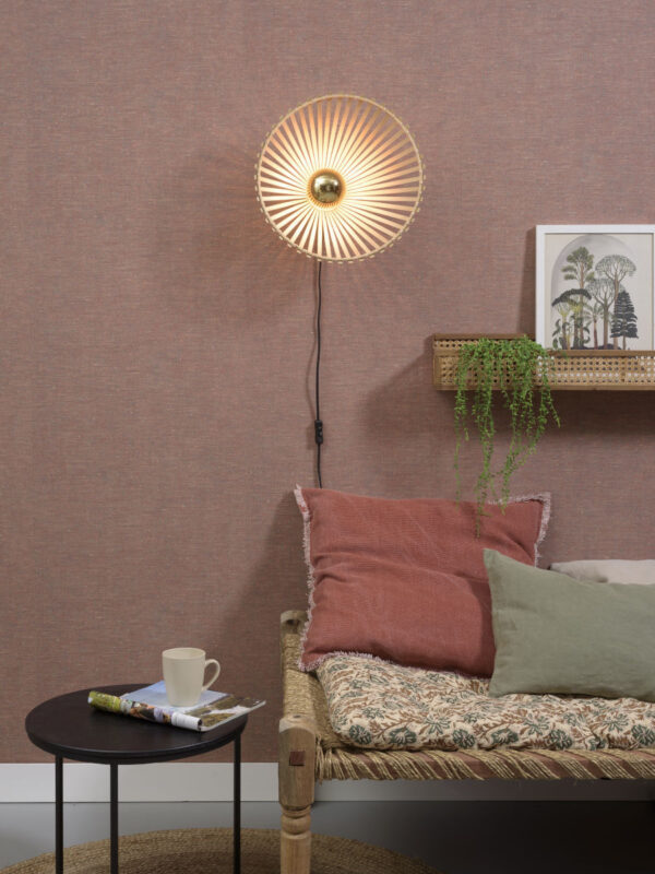 Applique Bromo en Bambou naturel au design naturel par Good & Mojo