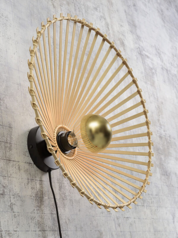 Applique Bromo en Bambou naturel au design naturel par Good & Mojo