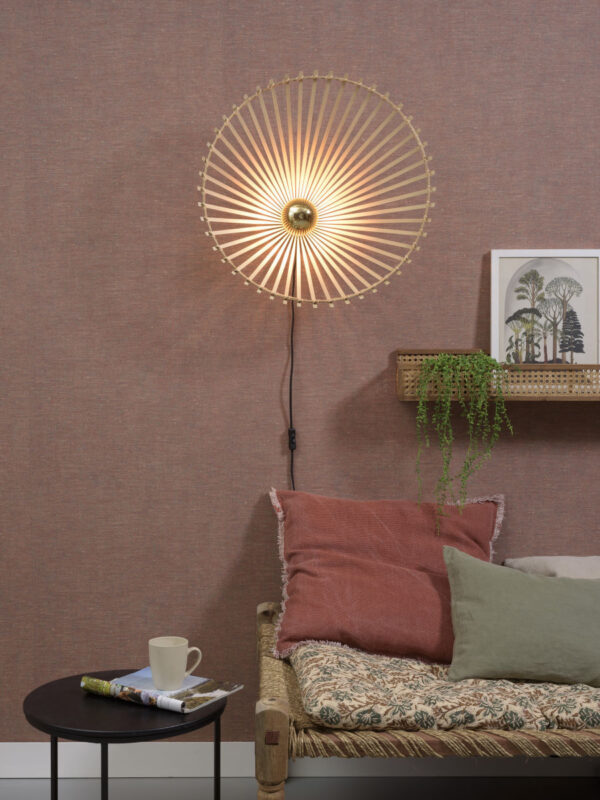 Applique Bromo en Bambou naturel au design naturel par Good & Mojo