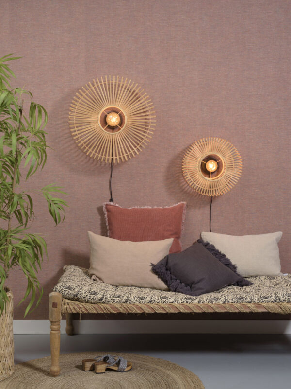 Applique Bromo 2 en Bambou naturel au design naturel par Good & Mojo
