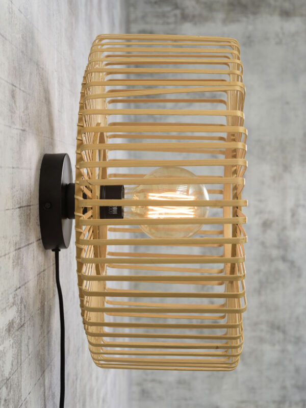Applique Bromo 2 en Bambou naturel au design naturel par Good & Mojo