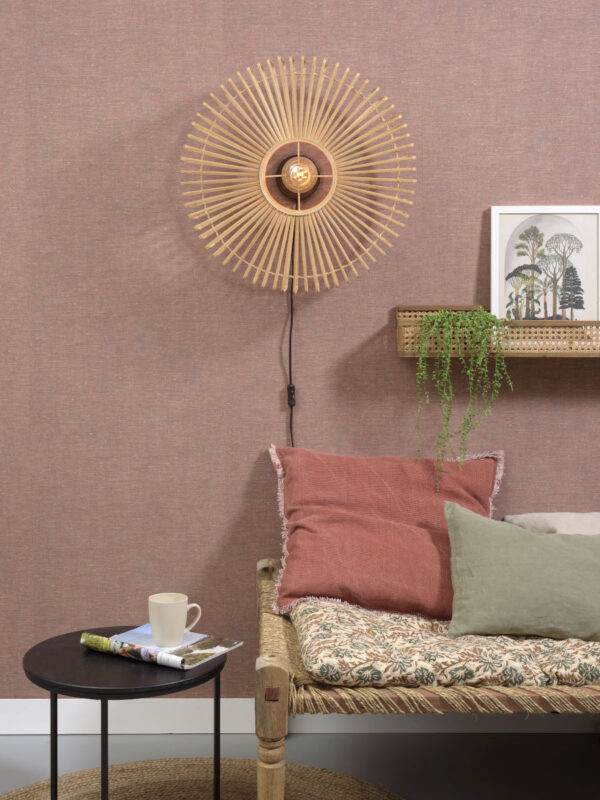 Applique Bromo 2 en Bambou naturel au design naturel par Good & Mojo