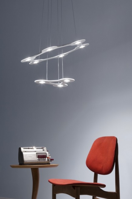 Suspension Flat Saturn Led