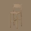 Chaise haute Take en acier par Luc Jozancy x Matière grise