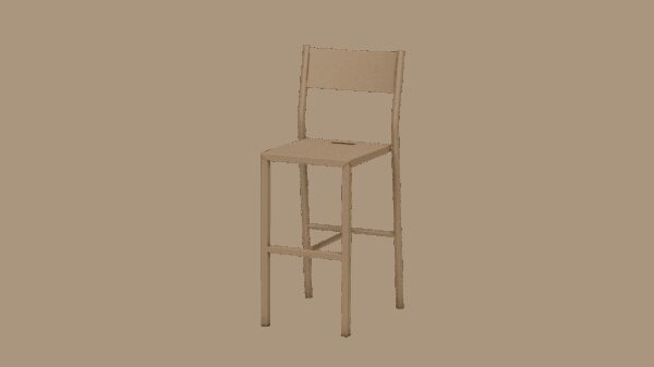 Chaise haute Take en acier par Luc Jozancy x Matière grise