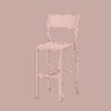 Chaise haute Take en acier par Luc Jozancy x Matière grise