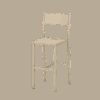 Chaise haute Take en acier par Luc Jozancy x Matière grise