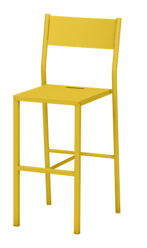 Chaise haute Take en acier par Luc Jozancy x Matière grise