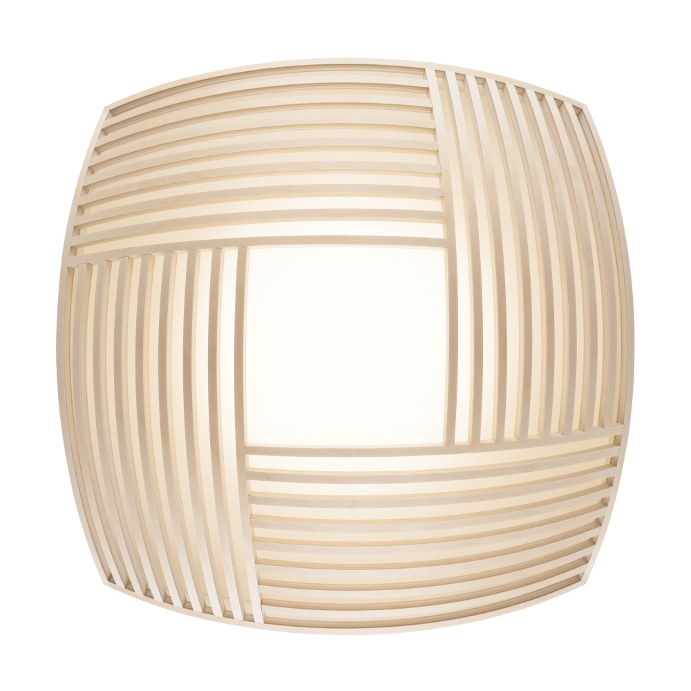 Plafonnier Kuulto au design scandinave en bois naturel par Secto Design