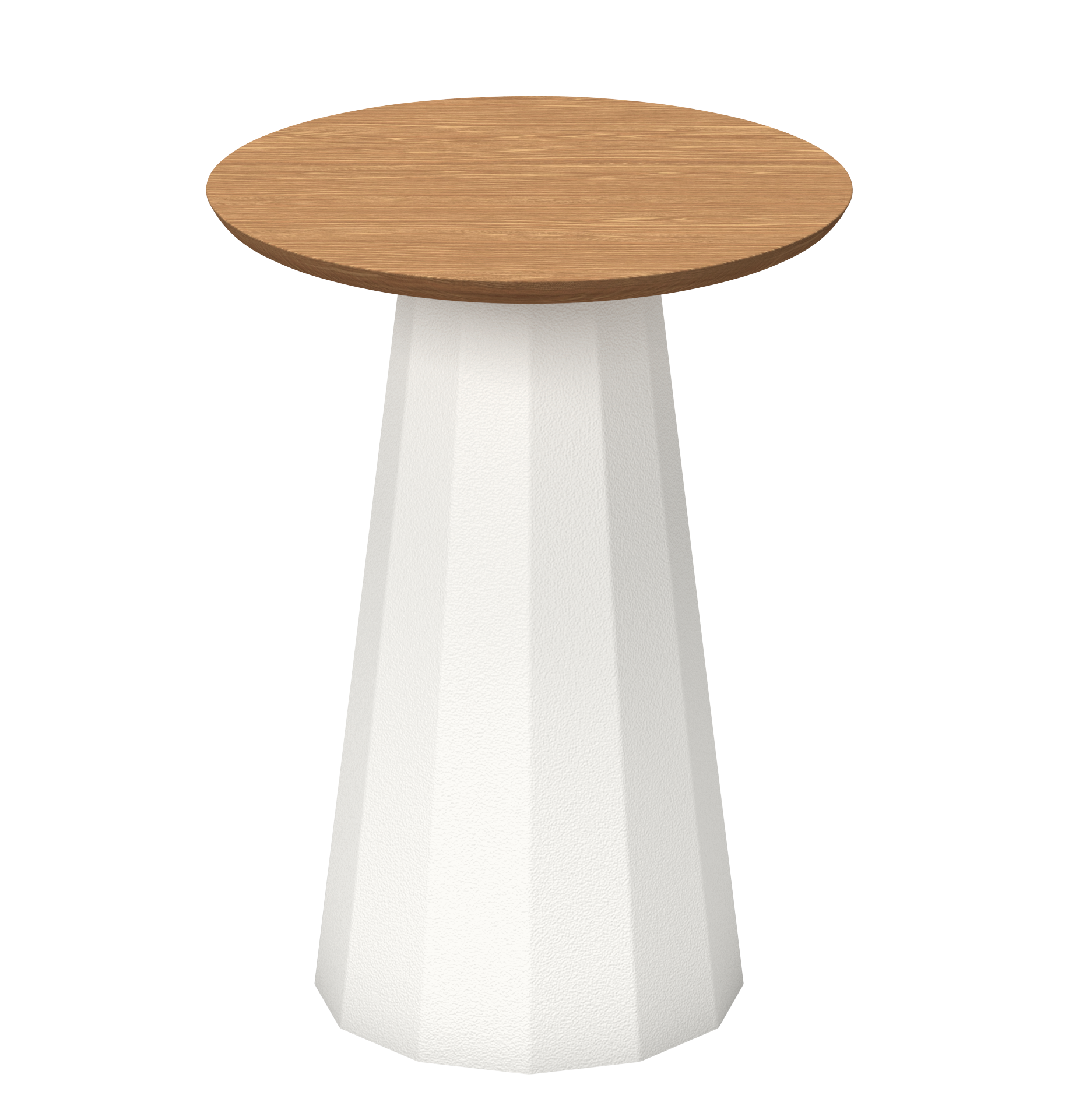 Tabouret Ankara en acier avec assise en chêne par Constance Guisset x Matière grise