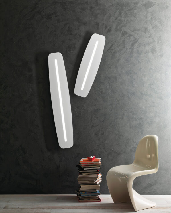 Applique / Plafonnier SURF aluminium carré angles arrondis 6 coloris par Giarnieri Light