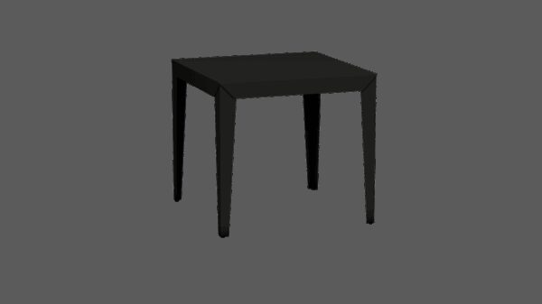 Table carrée Zef par Luc Jozancy x Matière grise