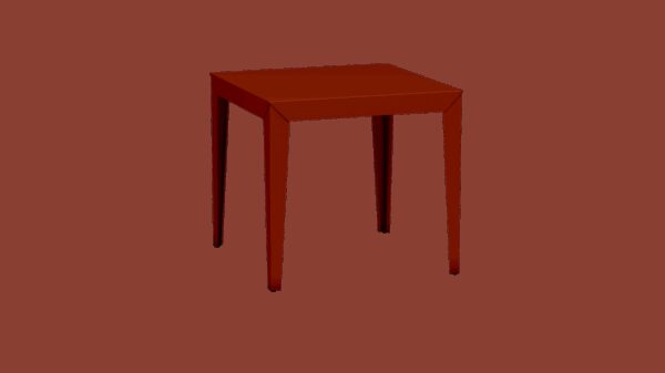 Table carrée Zef par Luc Jozancy x Matière grise