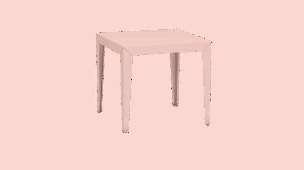 Table carrée Zef par Luc Jozancy x Matière grise