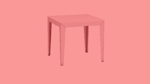 Table carrée Zef par Luc Jozancy x Matière grise