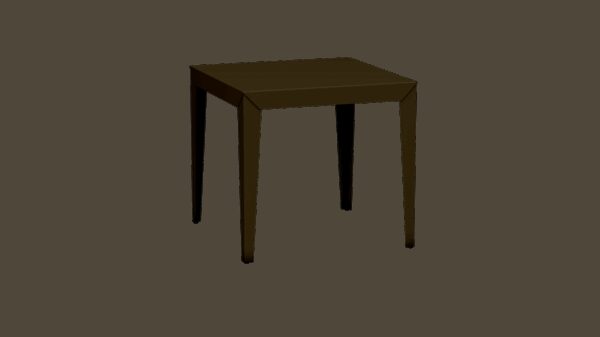 Table carrée Zef par Luc Jozancy x Matière grise