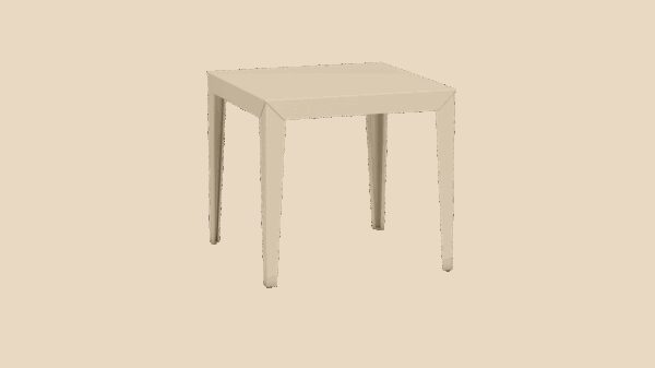 Table carrée Zef par Luc Jozancy x Matière grise