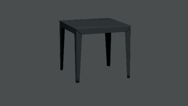 Table carrée Zef par Luc Jozancy x Matière grise