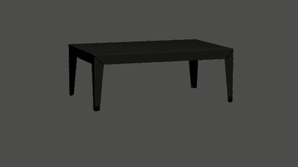 Table basse rectangulaire Zef par Luc Jozancy x Matière grise