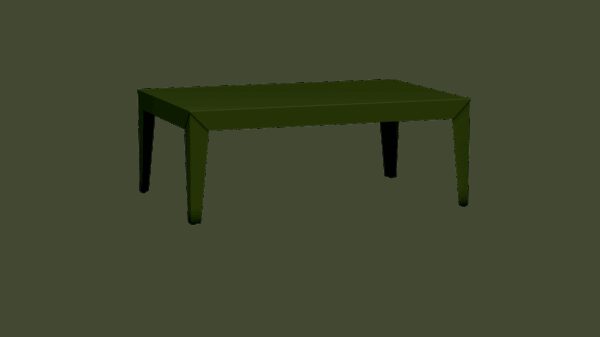 Table basse rectangulaire Zef par Luc Jozancy x Matière grise