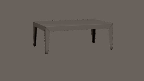 Table basse rectangulaire Zef par Luc Jozancy x Matière grise