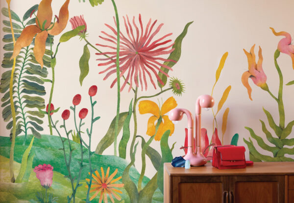 Papier peint design Audrey prêt-à-poser par Bien fait Paris