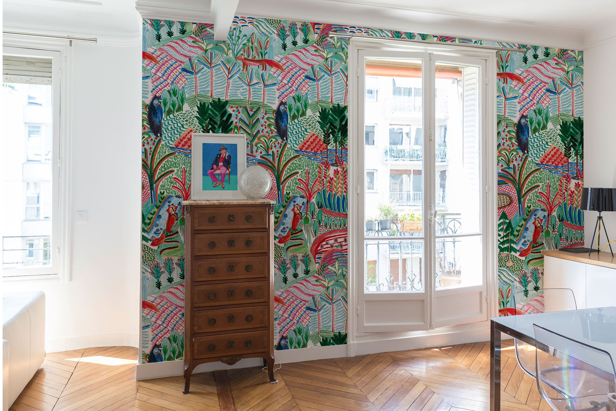 Papier peint design Chicoutimi prêt-à-poser par Bien fait Paris