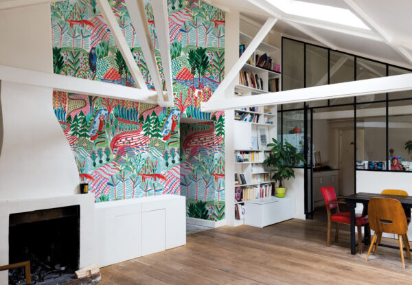 Papier peint design Chicoutimi prêt-à-poser par Bien fait Paris