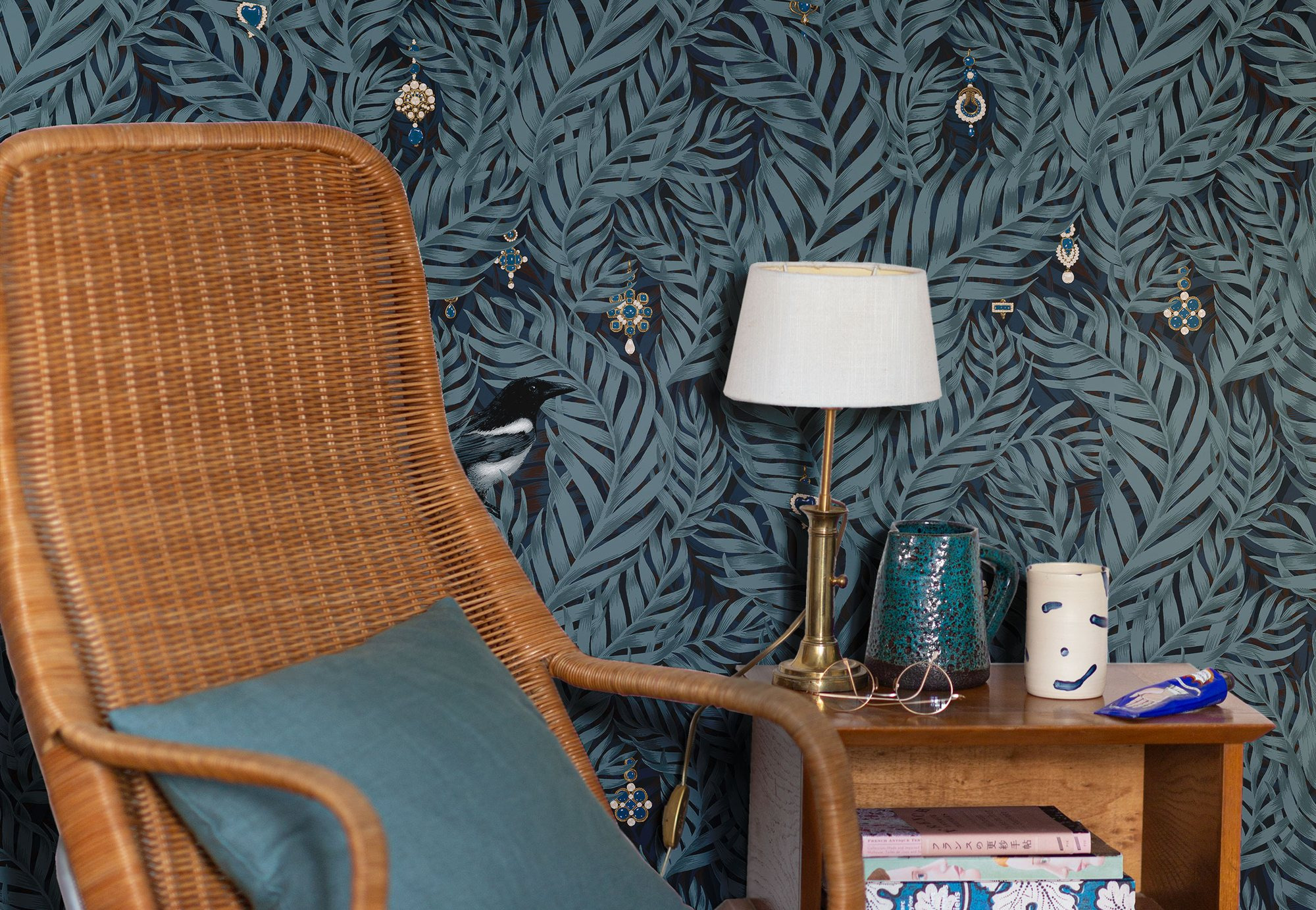 Papier peint design Bijou prêt-à-poser par Bien fait Paris
