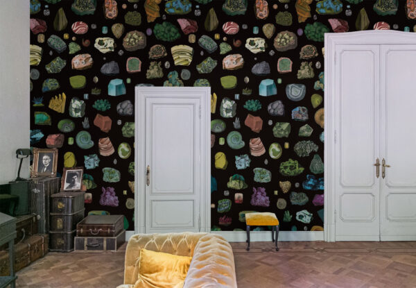 Papier peint design Crystals prêt-à-poser par Bien fait Paris
