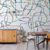 Papier peint design Asana prêt-à-poser par Bien fait Paris