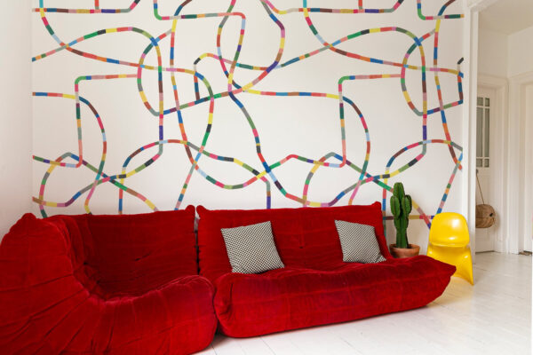 Papier peint design Asana prêt-à-poser par Bien fait Paris