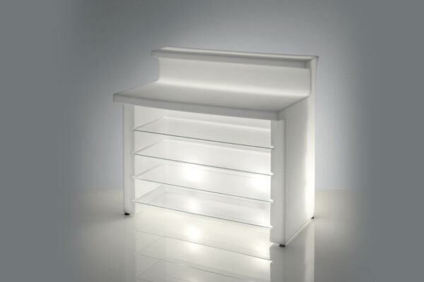 Bar lumineux Break Line Luminoso en polyéthylène par SLIDE Studio