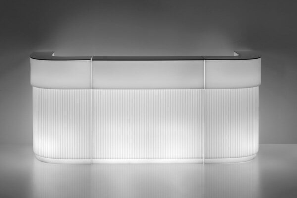 Bar lumineux Cordiale corner en polyéthylène par Roberto Paoli x SLIDE Studio