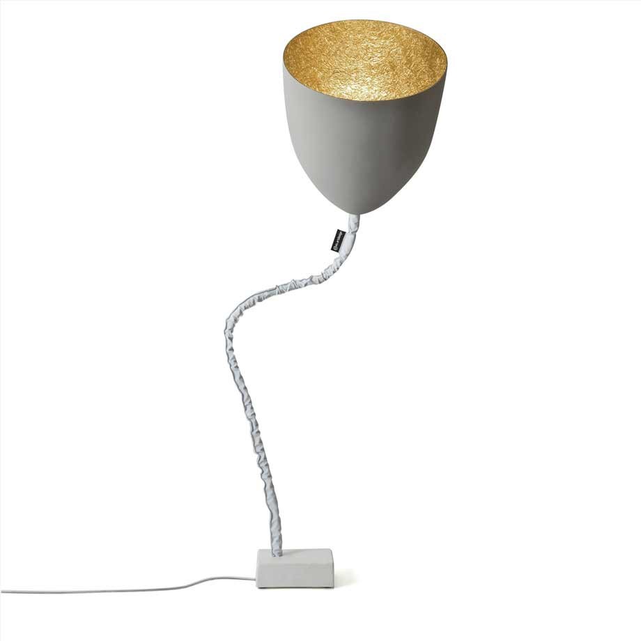 Lampadaire Flower cemento avec effet béton au design moderne