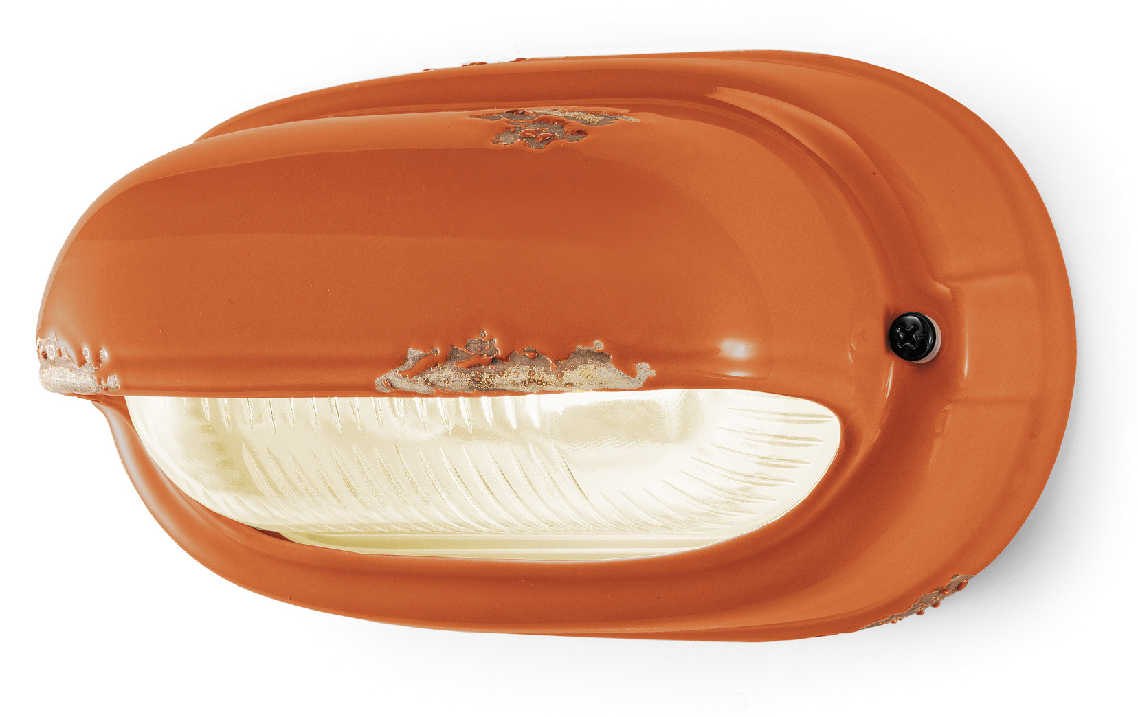 Applique industrielle style paquebot en céramique vernie effet vieilli 10 coloris par Ferroluce