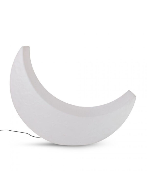 Lampadaire My Moon en forme de lune en polyéthylène par MARCANTONIO x Seletti