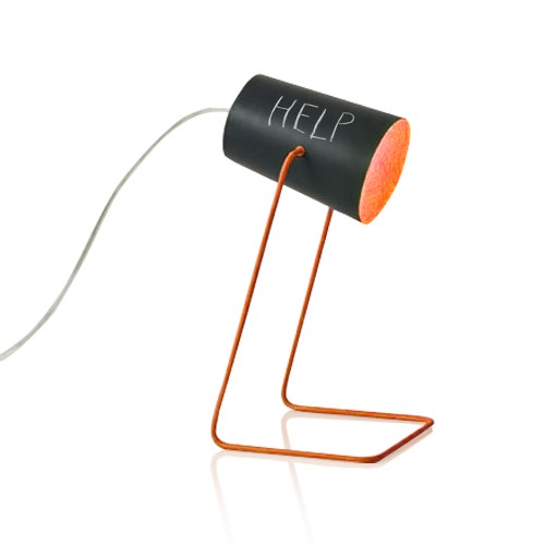 Lampe à poser Paint lavagna avec effet tableau noir personnalisable