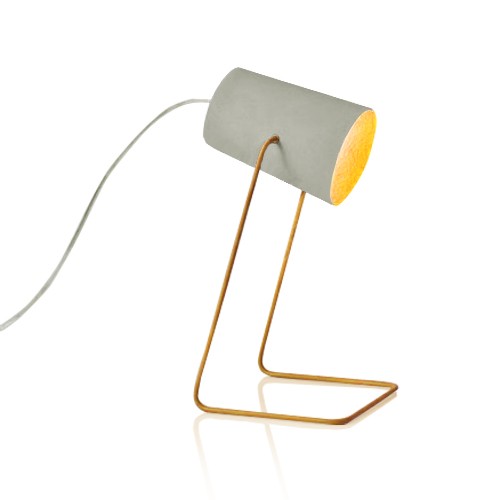 Lampe à poser Paint cemento avec effet béton