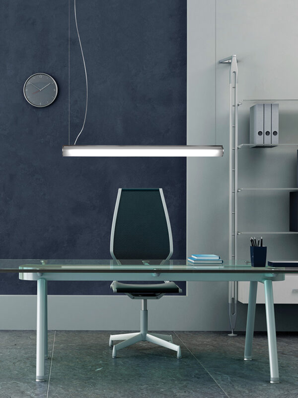 Abat-jour tubulaire Bath A Led en verre par Oriol Llahona x Alma Light