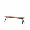 Banc bois d'Iroko You and Me par Stone Designs x RS Barcelona