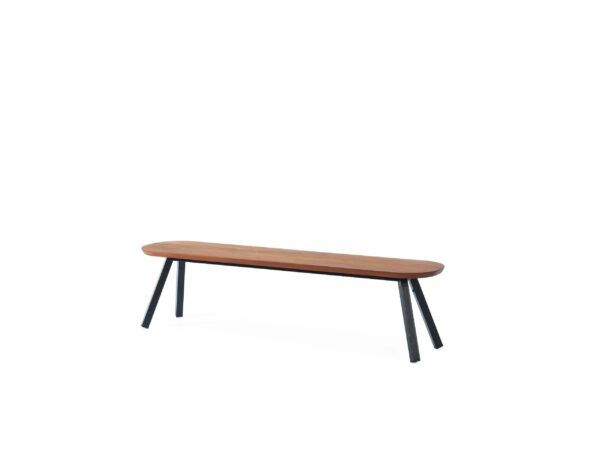Banc bois d'Iroko You and Me par Stone Designs x RS Barcelona