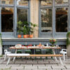 Banc bois d'Iroko You and Me par Stone Designs x RS Barcelona