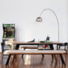 Banc bois d'Iroko You and Me par Stone Designs x RS Barcelona