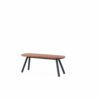 Banc bois d'Iroko You and Me par Stone Designs x RS Barcelona