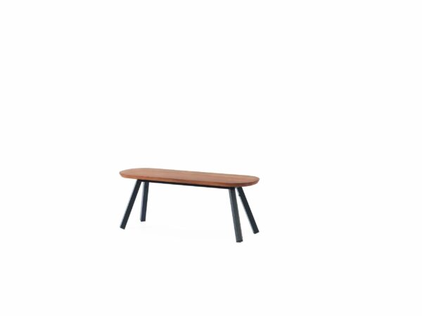 Banc bois d'Iroko You and Me par Stone Designs x RS Barcelona
