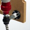 Lampe à poser 2D industriel 2 en bois