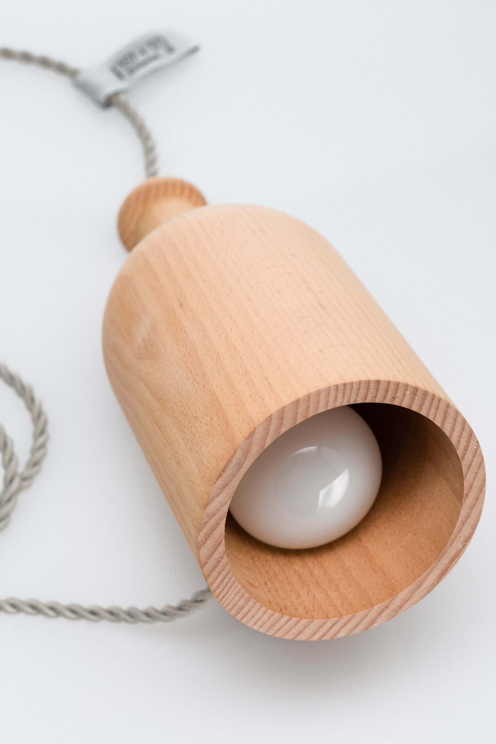 Suspension en bois naturel design Wooden Big
